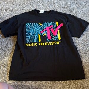 Delta Black MTV Graphic T-Shirt
